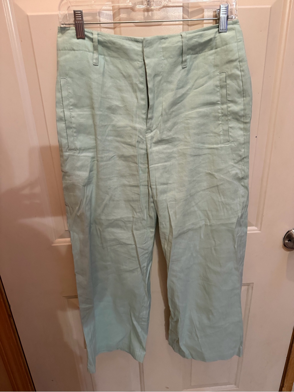 Rag & Bone Light Green Women’s Linen Blend Pants